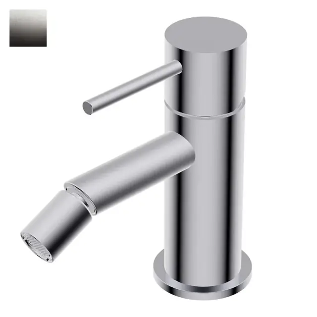 Ritmonio Diametro35 S Смеситель для биде без донного клапана, излив 9,9 см, цвет: ix brushed PR52BA201IX