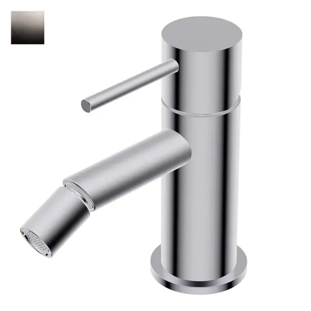 Ritmonio Diametro35 S Смеситель для биде без д/к, излив 9,9 см, цвет: blx brushed black chrome PR52BA201BLX