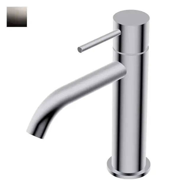 Ritmonio Diametro35 S Смеситель для раковины, без д/к, излив 12,7 см, цвет: blx brushed black chrome PR52AA201BLX