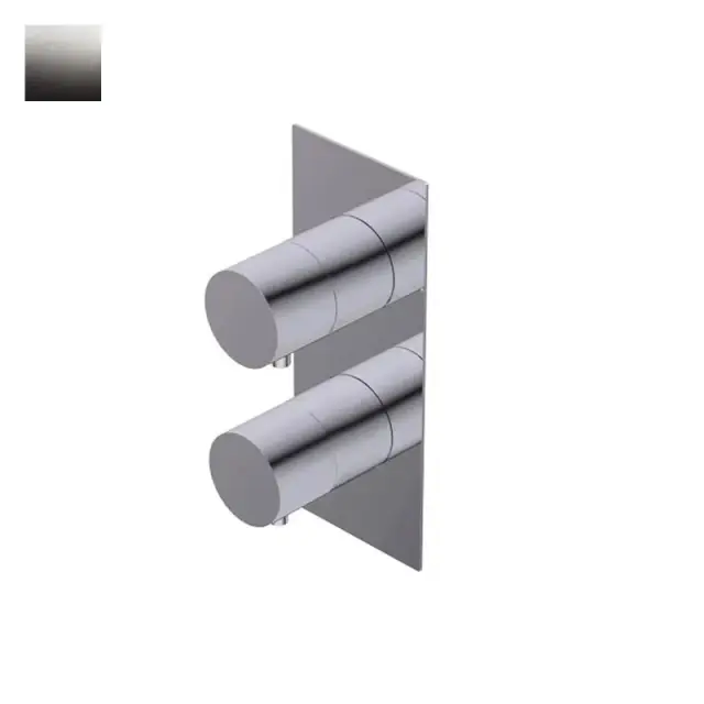 Ritmonio P47 Смеситель для душа термостатический, на 3 потребителя, внешняя часть, цвет: ix brushed PR47HG101IX