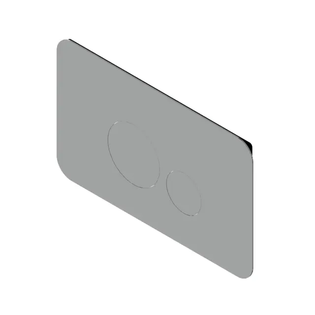 Ritmonio Complementi Клавиша смыва 26x0,8x16h см, цвет: crl chrome 78T003CRL