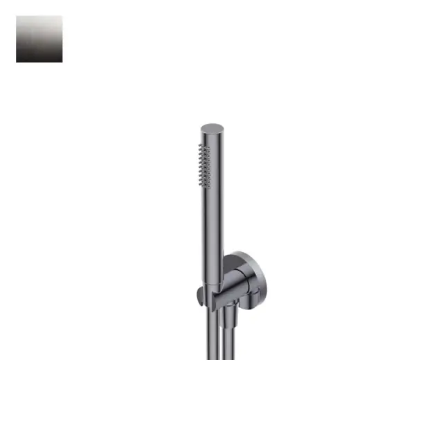 Ritmonio Душевой гарнитур: душевая лейка, держатель с выпуском, шланг 150 см, цвет: ix brushed 72J021IX