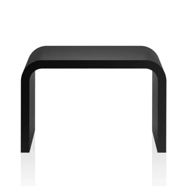 Decor Walther Black Stone SCH Душевая табуретка-подставка, 33x21,5x24,5h см, цвет: черный матовый 0974360