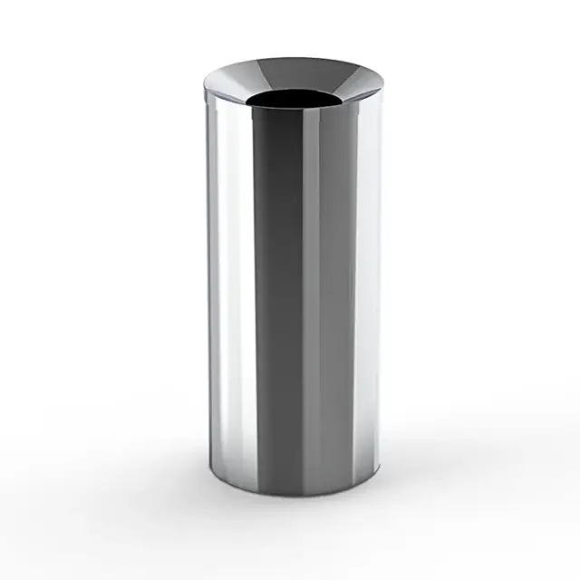 Decor Walther Basic DW 230 Ведро для мусора напольное d30x70h см, цвет: хром 0615500