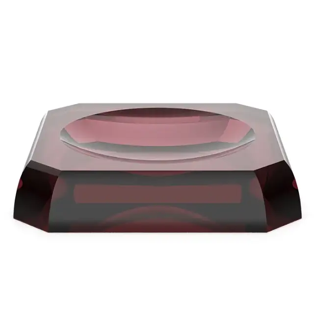 Decor Walther Kristall STS Мыльница настольная, цвет: rich burgundy 0931697