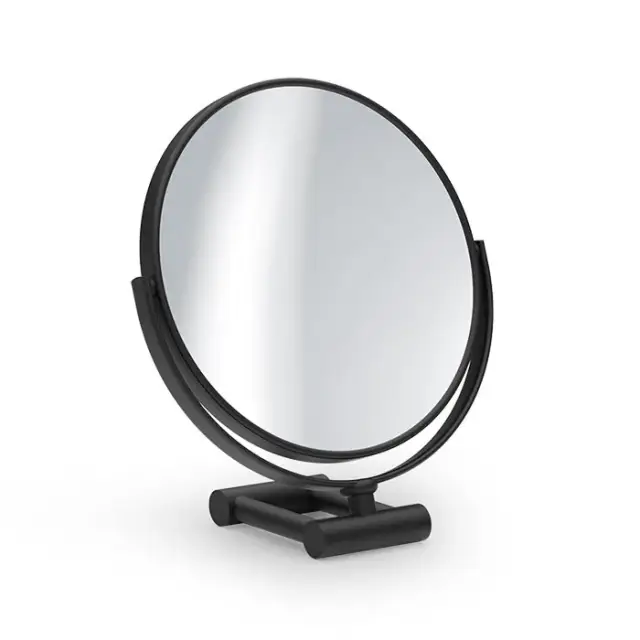 Decor Walther SPT Косметическое зеркало настольное, 7x увеличение d19 см, цвет: черный матовый 0118260
