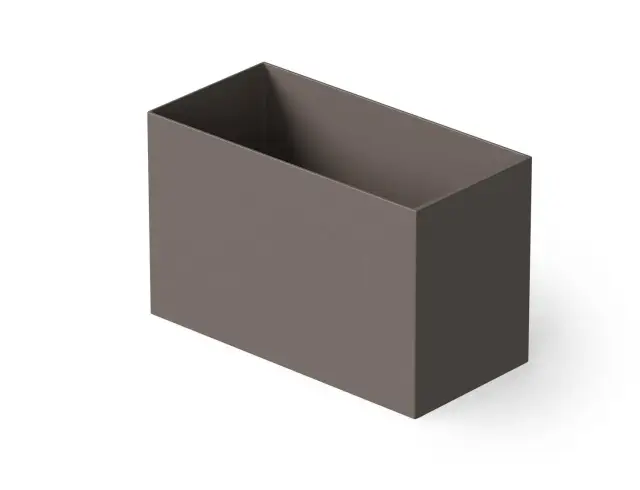 Dea Design Single Ванна из Solid Surface отдельност. 100x58см, сидячая, с переливом, цвет:grey brown DD8702 1000 6