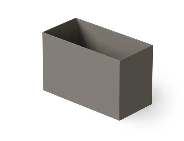 Dea Design Single Ванна из Solid Surface отдельностоящая 100x58 см, сидячая, с переливом, цвет: grey DD8702 1000 3