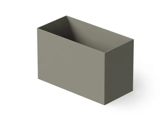 Dea Design Single Ванна из Solid Surface отдельност. 100x58см, сидячая, с переливом, цвет:light grey DD8702 1000 4