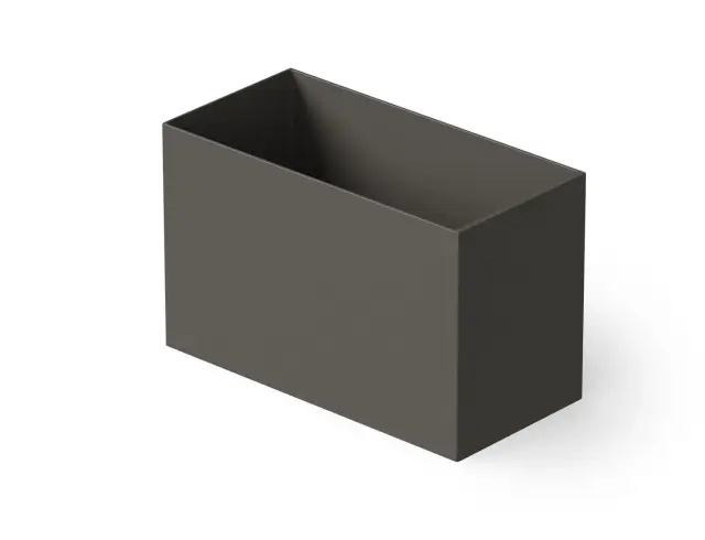 Dea Design Single Ванна из Solid Surface отдельност. 100x58 см, сидячая, с переливом, цвет: graphite DD8702 1000 5