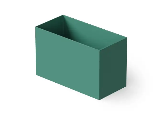 Dea Design Single Ванна из Solid Surface отдельностоящая 100x58см, сидячая, с переливом, цвет: green DD8702 1000 10