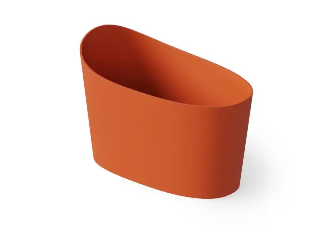 Dea Design Single Ванна из Solid Surface отдельностоящая 130x70см, сидячая, с переливом, цвет:orange DD8700 1300 7