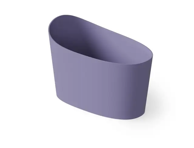 Dea Design Single Ванна из Solid Surface отдельностоящая 130x70см, сидячая, с переливом, цвет: lilac DD8700 1300 14