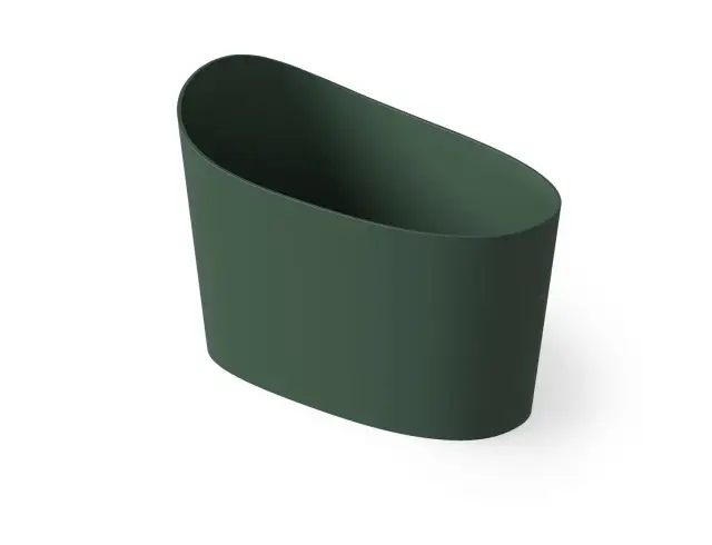 Dea Design Single Ванна из Solid Surface отдельност. 130x70см, сидячая, с переливом, цвет:dark green DD8700 1300 11