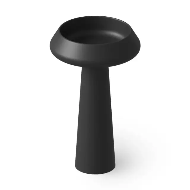 Dea Design Pedestal Basin Раковина напольная d54,5х90h см, без перелива, выпуск в пол, цвет: black DD2046 545 16