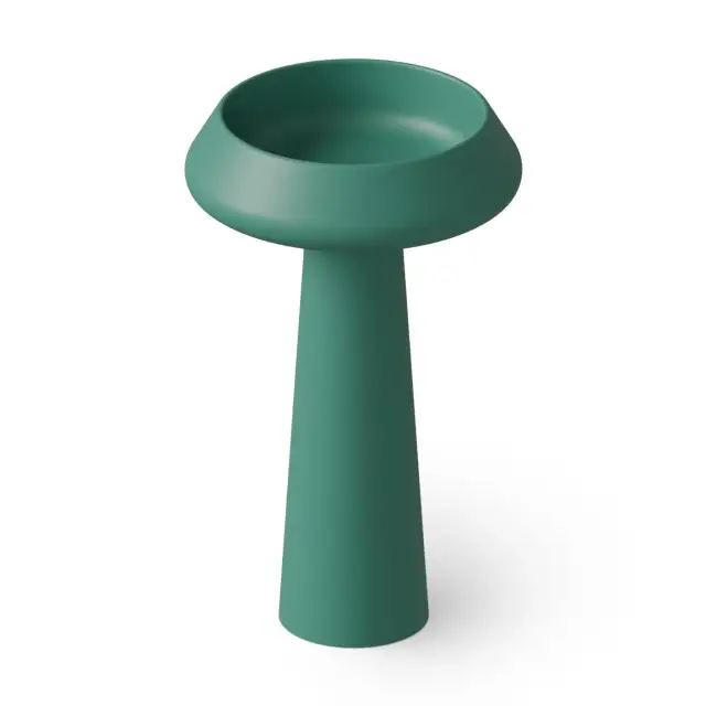 Dea Design Pedestal Basin Раковина напольная d54,5х90h см, без перелива, выпуск в пол, цвет: green DD2046 545 10