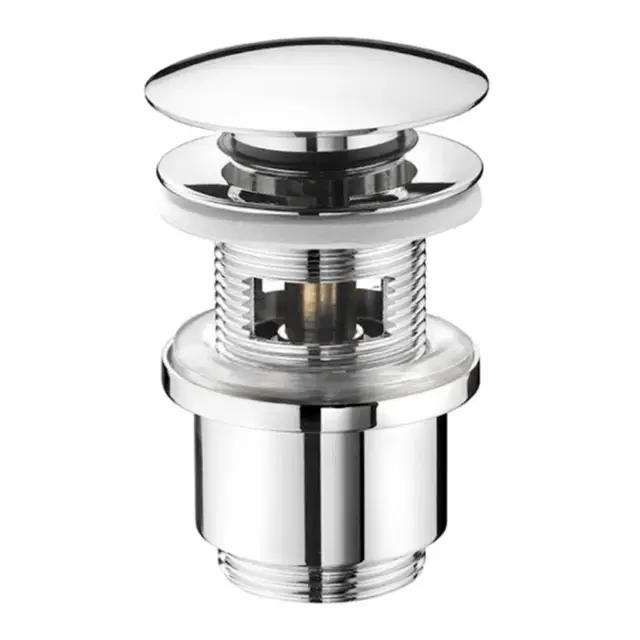 Nicolazzi Scarichi Донный клапан Clic-Clac 1/4 для раковины, с переливом, цвет: хром 5558CR