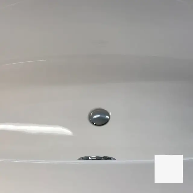 Knief Слив-перелив щелевой, гибкий шланг, горизонтал. отвод, цвет: белый глянцевый 0100-091-06S WG