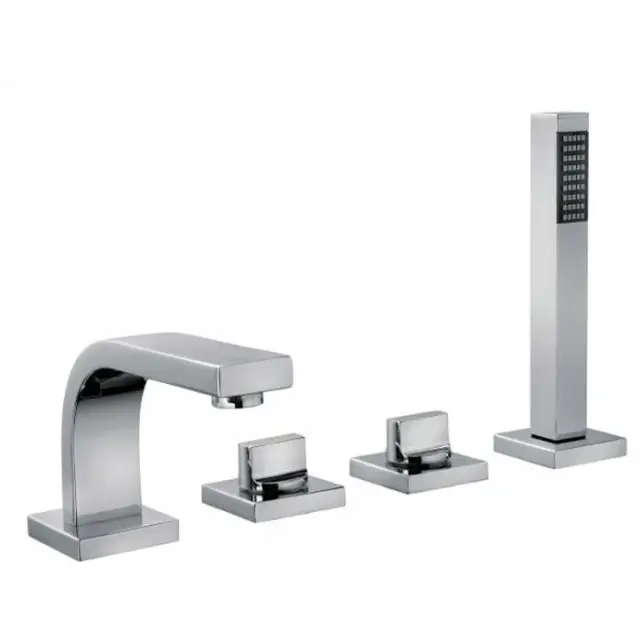 Bongio Domino Смеситель для ванны, на борт ванны, цвет: хром 43534CR0D