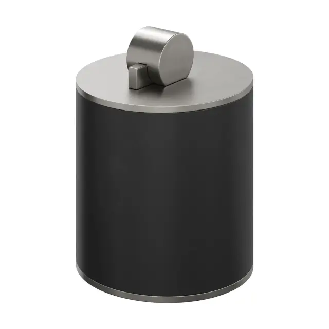 Bertocci Officina 3.16 Контейнер для хранения 8x11h см с крышкой, полимерная колба, цвет: черный 116 3833 0000