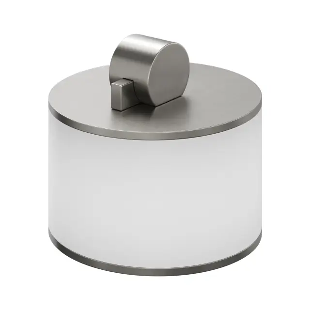 Bertocci Officina 3.16 Контейнер для хранения 8x7,5h см малый с крышкой, полимер. колба, цвет: белый 116 3932 0000