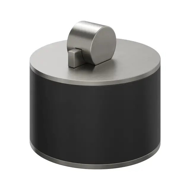 Bertocci Officina 3.16 Контейнер для хранения 8x7,5hсм малый с крышкой, полимер. колба, цвет: черный 116 3832 0000