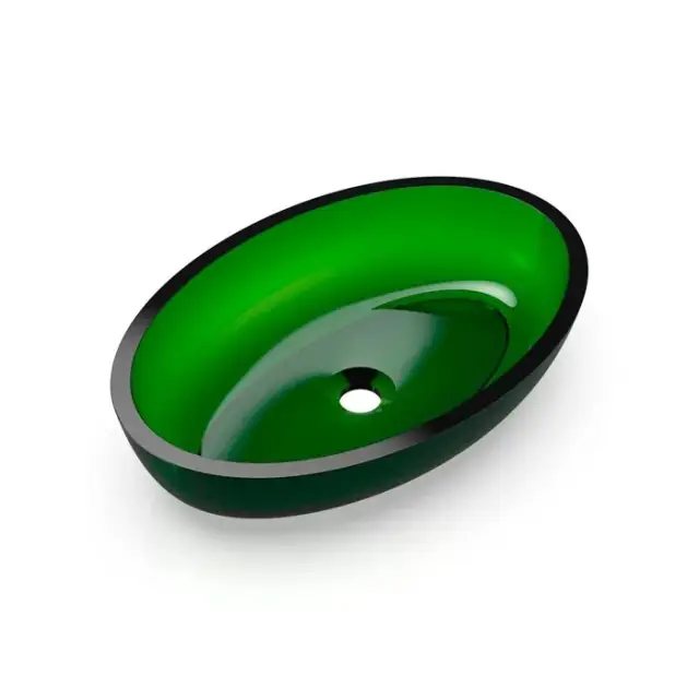 Knief Раковина чаша из полимера 55х37х13h см, без перелива, цвет: aventurin 70201080