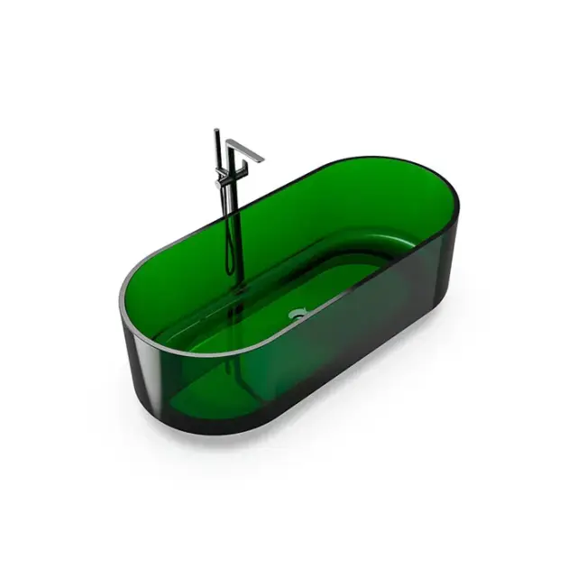 Knief Ванна полимерная отдельностоящая 170х75 см, слив по центру, цвет: aventurin 70003080