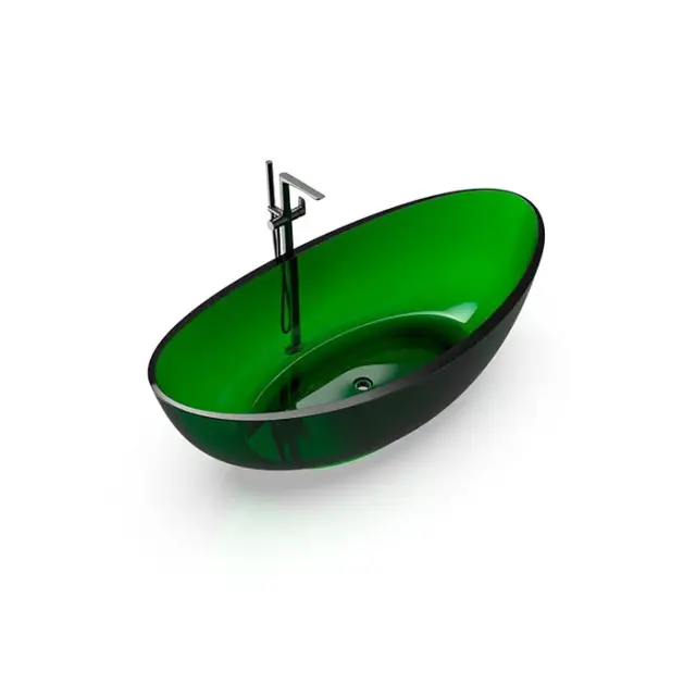 Knief Ванна полимерная отдельностоящая 180х92,7 см, слив по центру, цвет: aventurin 70001080