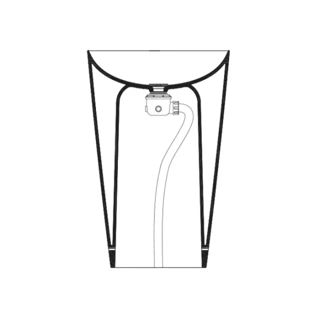 Catalano Сифон для отдельностоящей раковины, слив в пол, донный клапан, цвет: хром глянцевый 0454510061