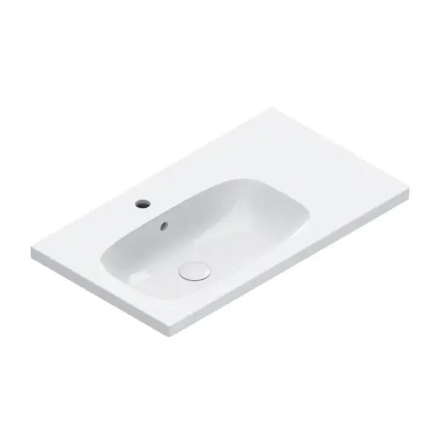 Catalano Alvea Раковина подвесная 80х46 см, 1 отвер. под смеситель, перелив, цвет: белый глянцевый 0620841001