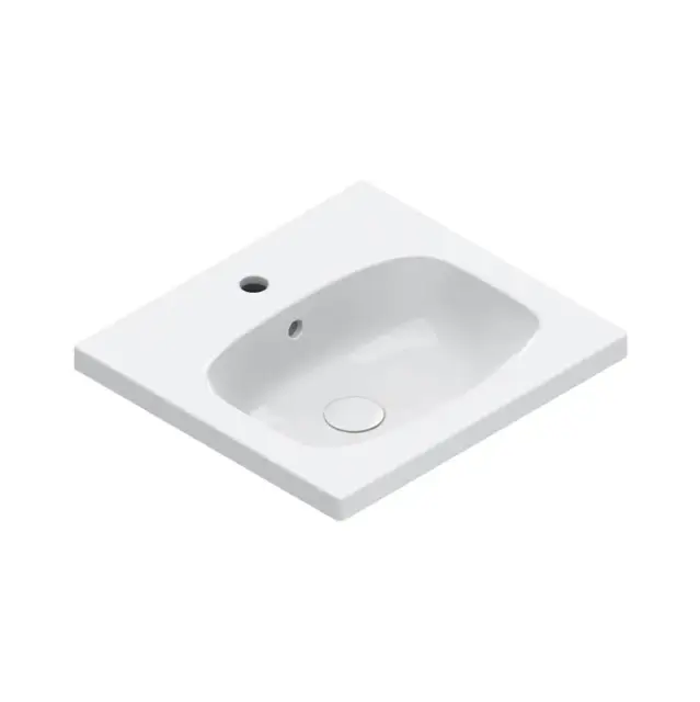 Catalano Alvea Раковина подвесная 50х46 см, 1 отвер. под смеситель, перелив, цвет: белый глянцевый 0620501001