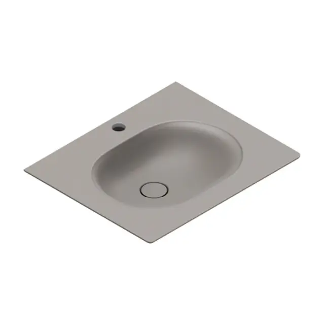 Catalano Sfera Раковина накладная 60х50 см, 1 отверстие под смеситель, цвет: tortora satinato 0520611032