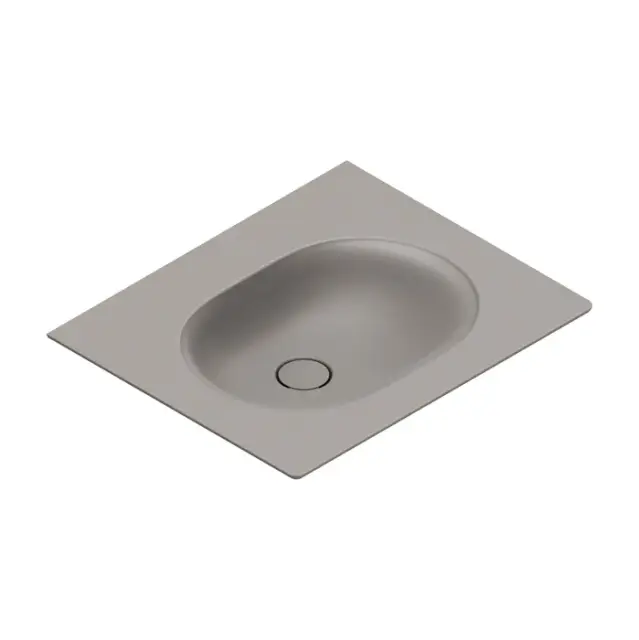 Catalano Sfera Раковина накладная 60х50 см, без отверстия под смеситель, цвет: tortora satinato 0520610032