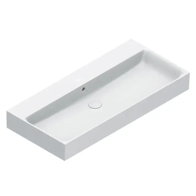 Catalano Premium Раковина подвесная 100х47 см, без отверстия под смеситель, перелив, цвет: белый мат 0221000021