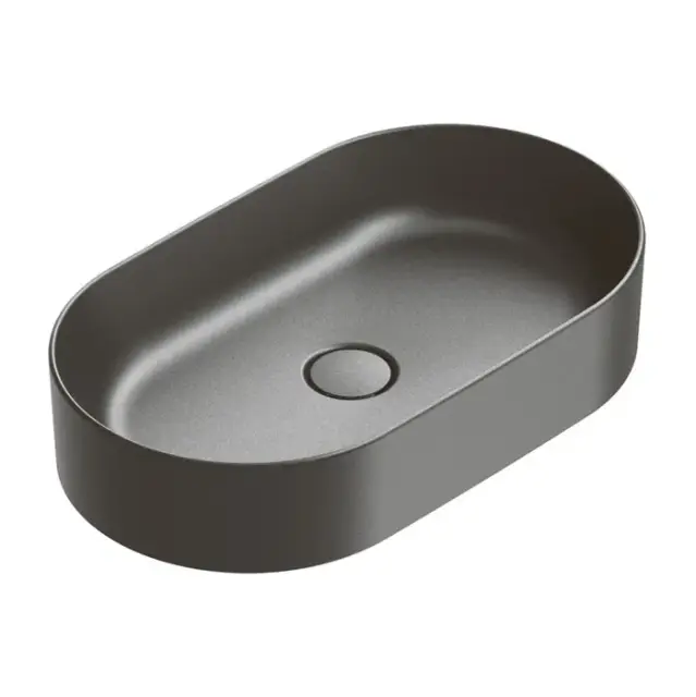 Catalano Zero Раковина чаша 60х35 см, без перелива, цвет: черный матовый 0122600022