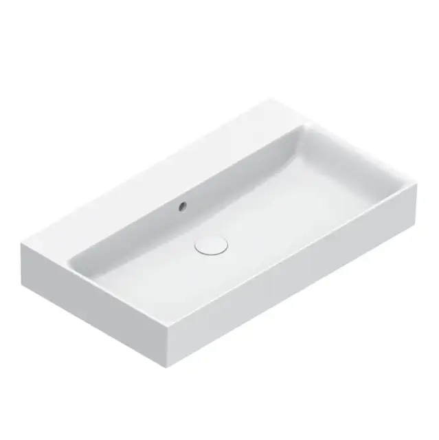 Catalano Premium Раковина подвесная 80х47 см, без отверстия под смеситель, перелив, цвет: белый мат. 0220800021