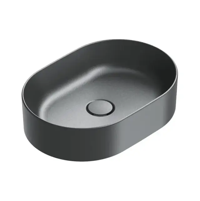 Catalano Zero Раковина чаша 50х35 см, без перелива, цвет: черный матовый 0122500022