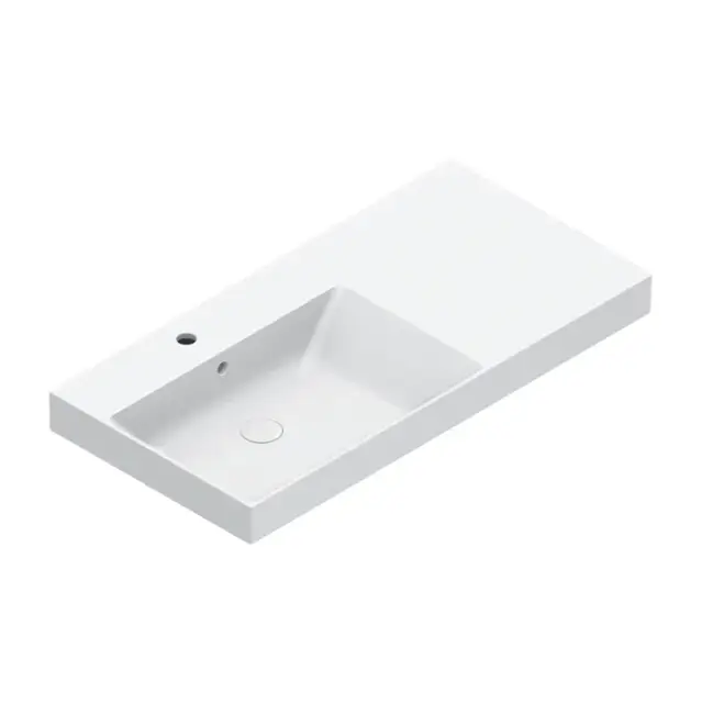 Catalano Zero Раковина подвесная 100х50 см, 1 отвер. под смеситель, перелив, цвет: белый глянцевый 0121041001