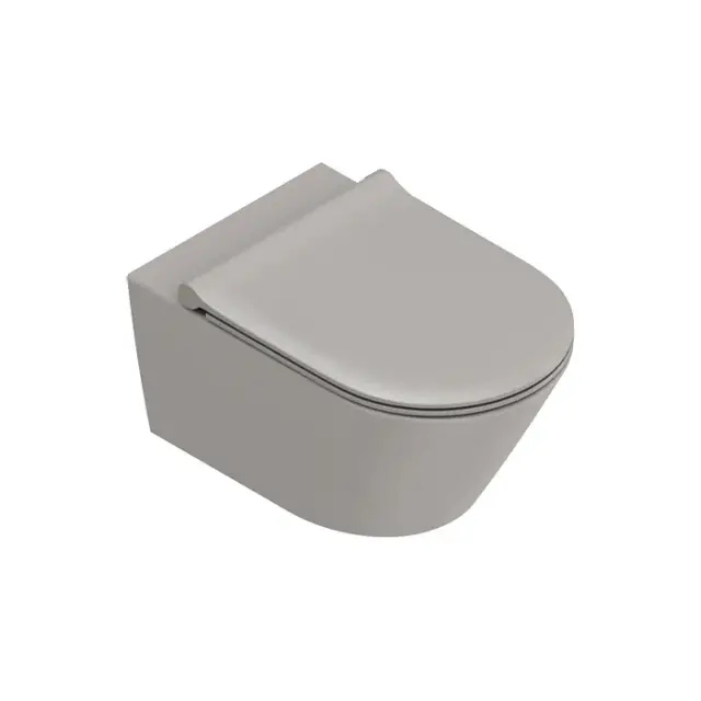 Catalano Zero Унитаз подвесной 35х55 см, безободковый, смыв торнадо, цвет: tortora satinato 0111550032