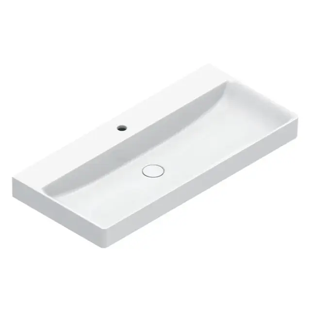 Catalano Green Раковина подвесная 100х47 см, 1 отверстие под смеситель, цвет: белый глянцевый 0421002001