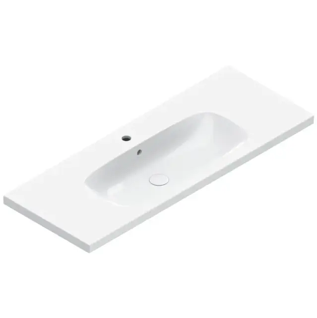 Catalano Alvea Раковина подвесная 120х46 см, 1 отверстие под смеситель, перелив, цвет: белый глянец 0621211001