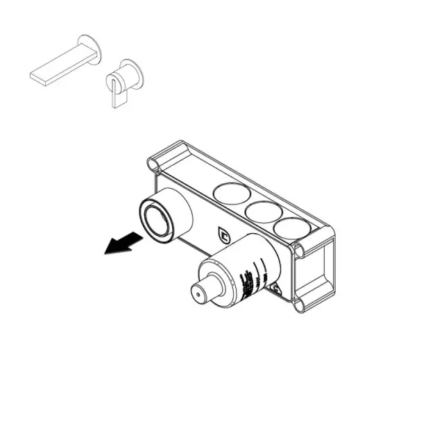 Ritmonio встроенная часть смесителя для раковины PM0000B