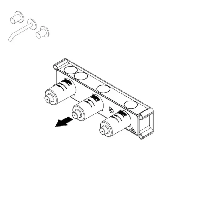 Ritmonio Встроенная часть двухвентильного смесителя для раковины PM0000H