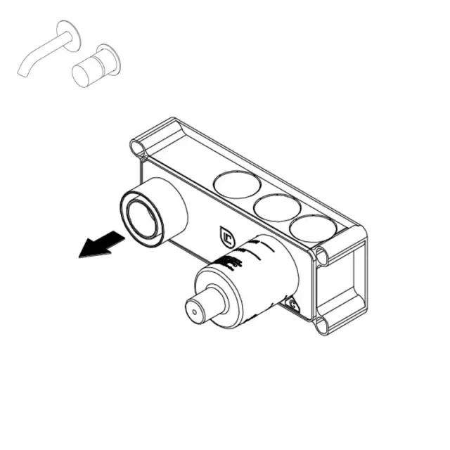 Ritmonio Встроенная часть монокомадного смесителя для раковины E0BA0115SX