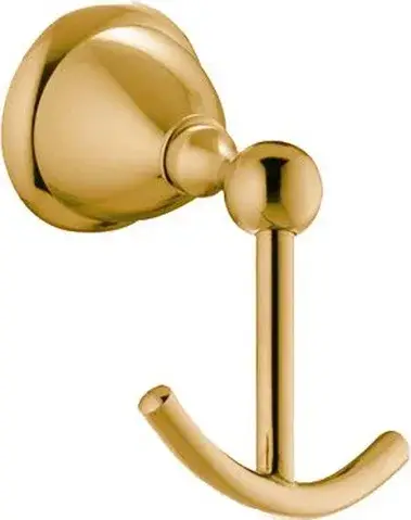 Fima Carlo Frattini Style Крючок для полотенец двойной, подвесной, цвет: gold F6044/2OR