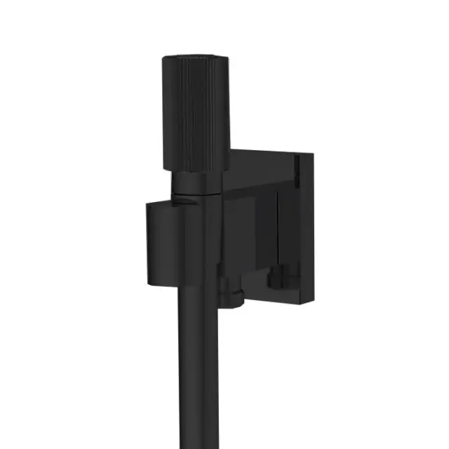 Fima Carlo Frattini Switch Душевой гарнитур: лейка 1 вид струи, держатель, шланг, цвет: black matt F5975NS