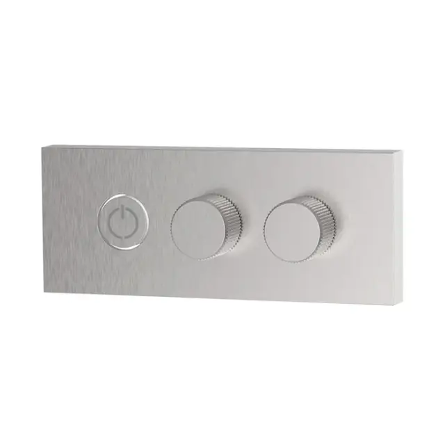 Fima Carlo Frattini Switch Смеситель для душа встраиваемый с кнопкой on/off, цвет: stainless steel F5951/1SINOX