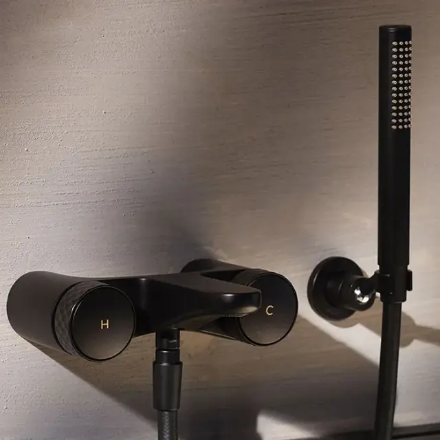 Fima Carlo Frattini Texture Collection Смеситель для душа, без накладки, цвет: black matt F5604XNS