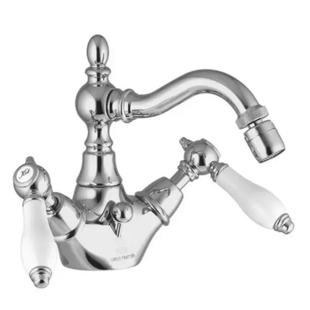 Fima Carlo Frattini Herend Смеситель для биде, с донным клапаном, излив 14,1 см, цвет: chrome F5412CBCR